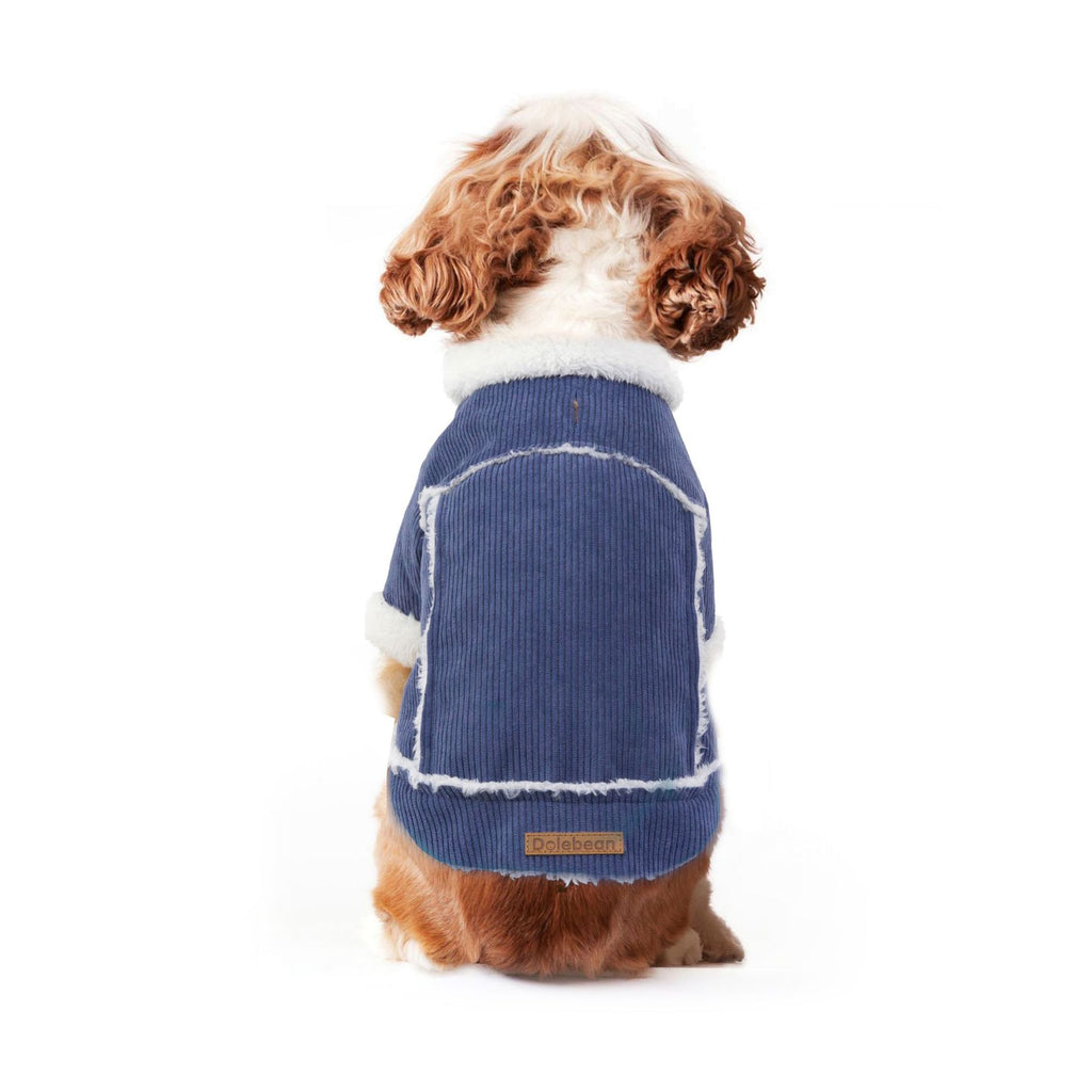 Dog Clothes Double Layer Thickening Warm Corduroy Comfortable Cotton Wool Cat Clothes Pet Clothes Cotton Clothes Autumn And Winter