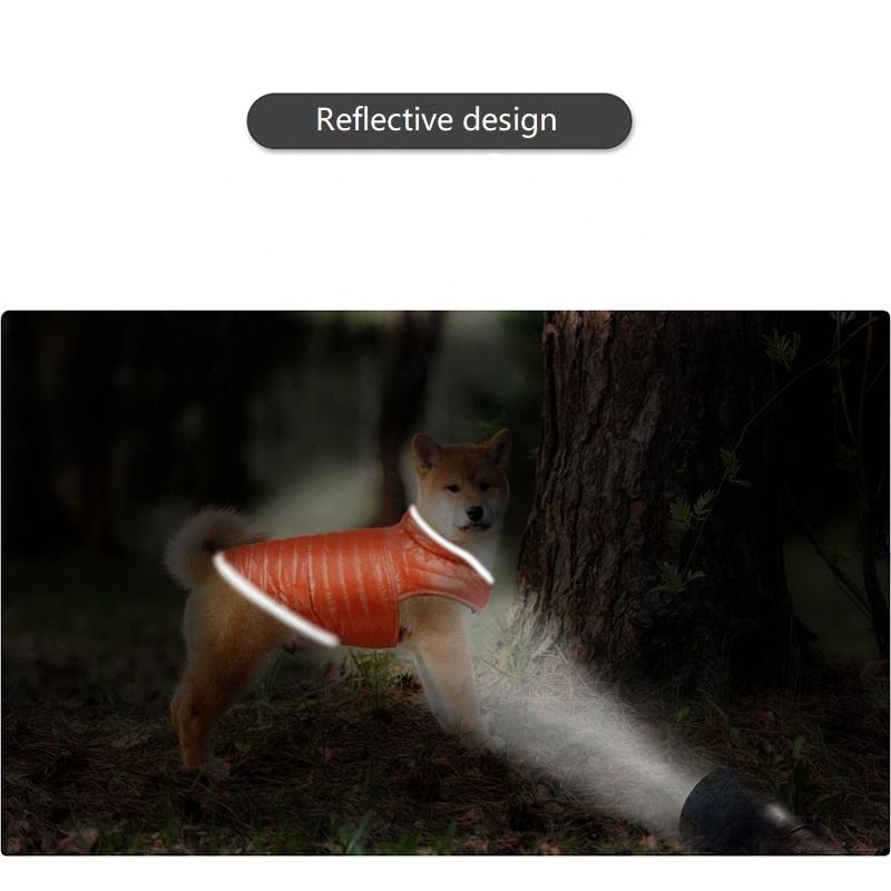 Pet Clothes Dog Clothes Thin Full Nylon Double-Sided Wear Cotton Clothes Impact Color Reflective Small And Medium-Sized Dog Clothes