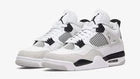 Air Jordan Retro 4 Military Black Lace Up White/Grey/Bla<wbr/>ck Men UK 8.5 New Box