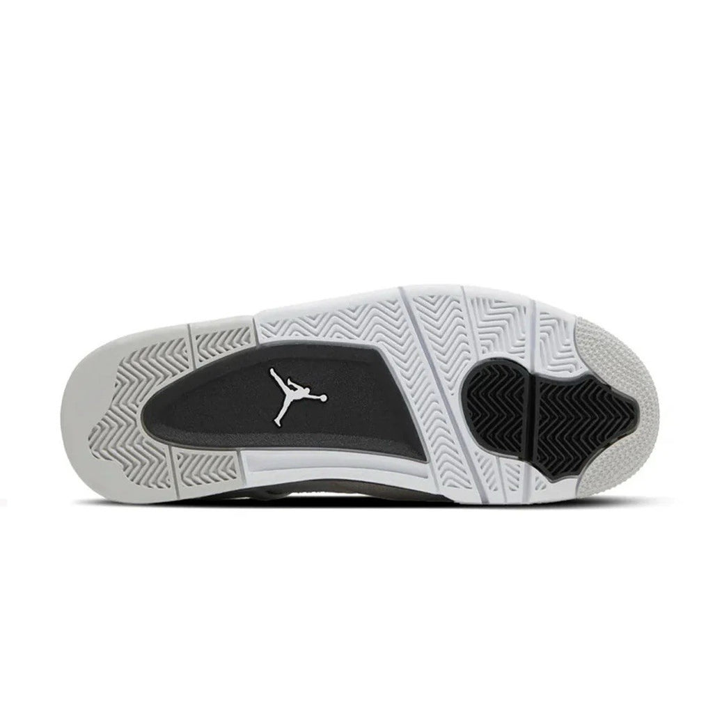 Air Jordan Retro 4 Military Black Lace Up White/Grey/Bla<wbr/>ck Men UK 8.5 New Box