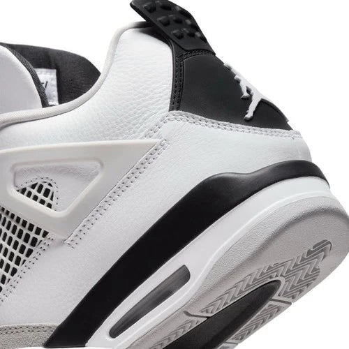 Air Jordan Retro 4 Military Black Lace Up White/Grey/Bla<wbr/>ck Men UK 8.5 New Box